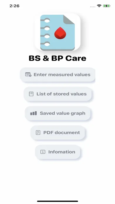 Zrzuty ekranu BS & BP Care