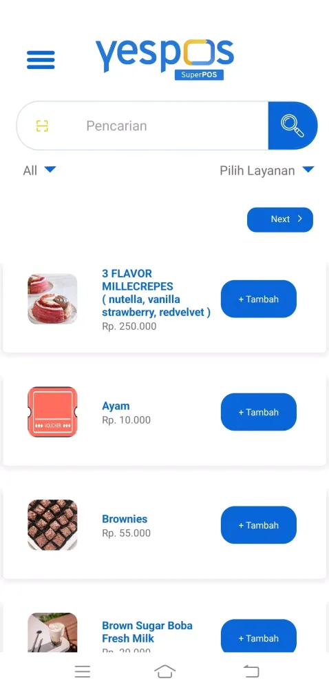 YesPOS Screenshots