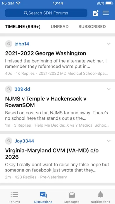 SDN Forums Screenshots