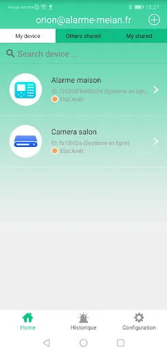 ALARME ORION IP2 स्क्रीनशॉट