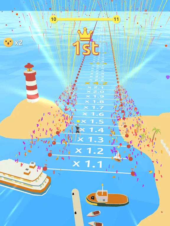 Capturas de tela do Aqua Jump! iPad 