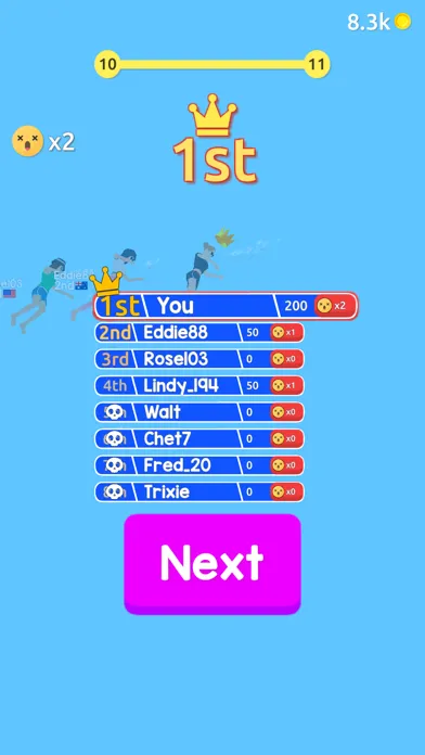 Capturas de tela do Aqua Jump!