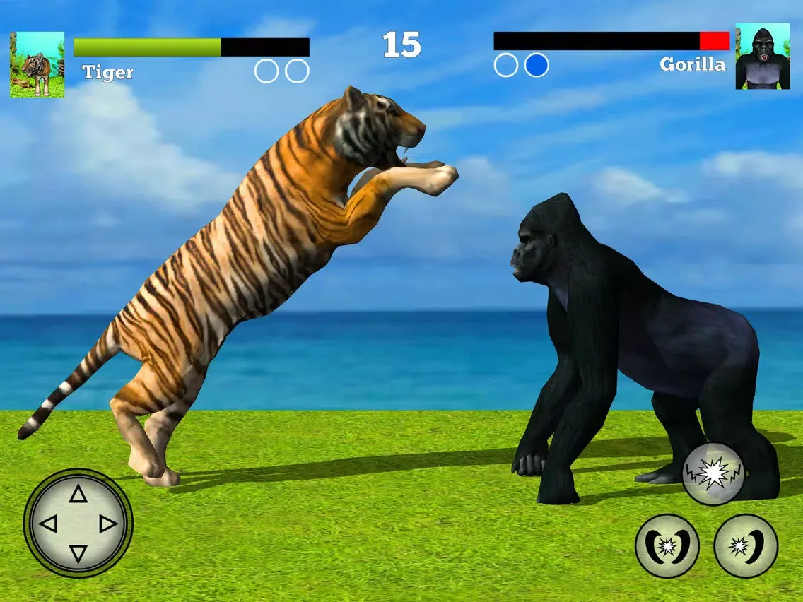 Wild Animal Kung Fu Fighting iPad 應用截圖