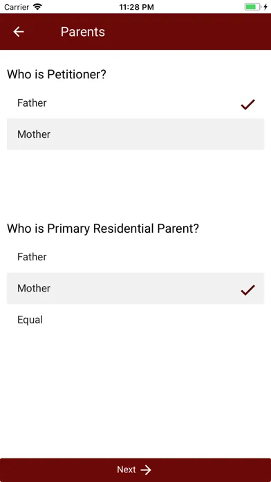 AZ Child Support Calculator Screenshots