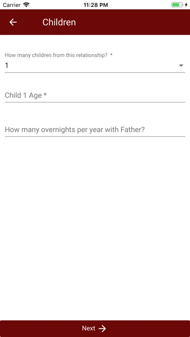AZ Child Support Calculator Screenshots