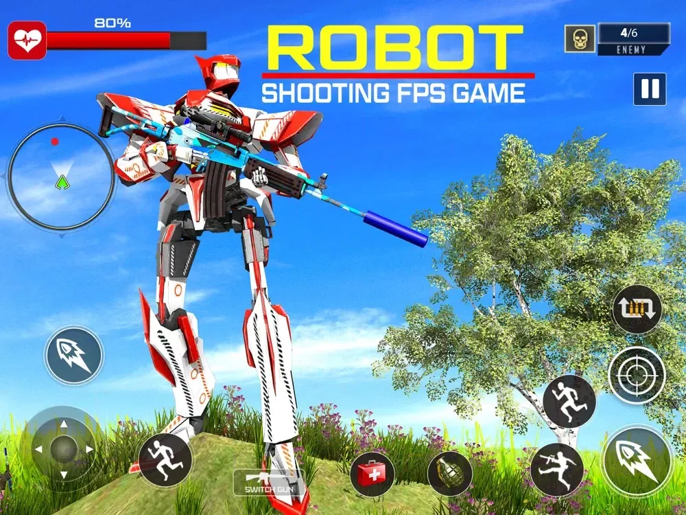 Robot Shooting FPS Game iPad 应用截图