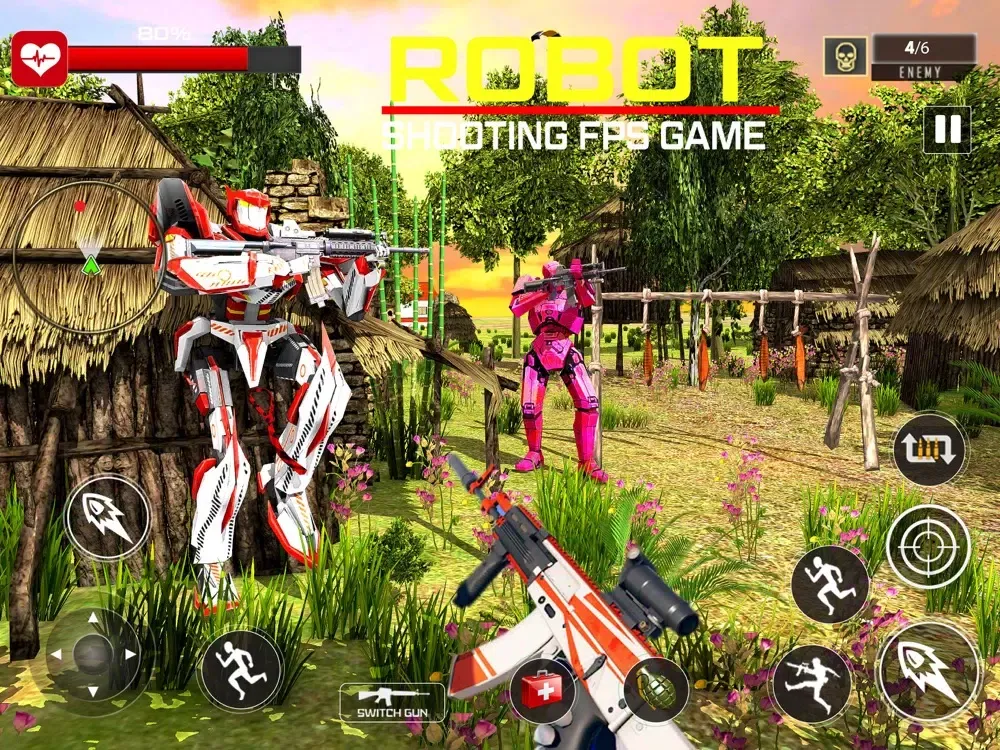 Robot Shooting FPS Game iPad 应用截图