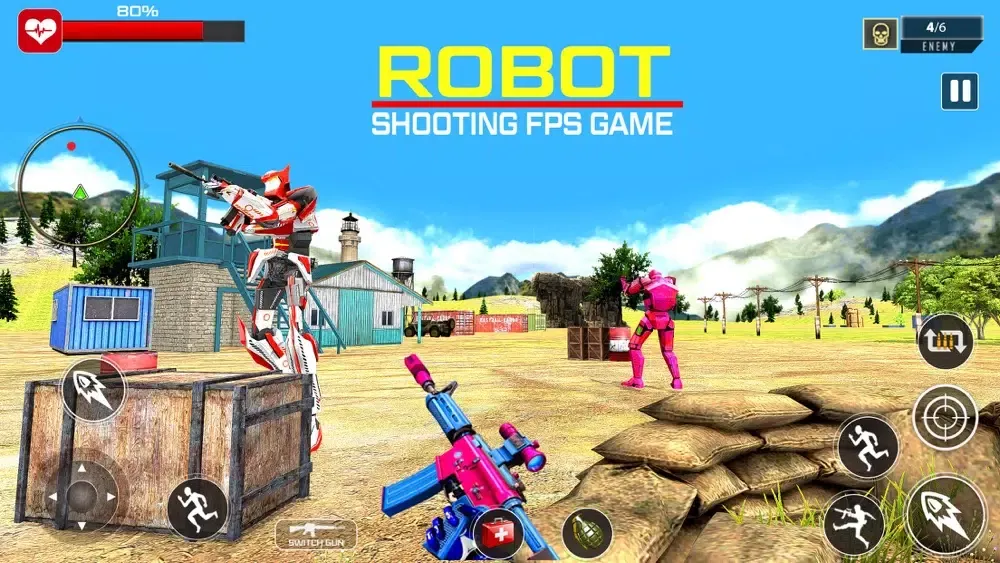Robot Shooting FPS Game应用截图
