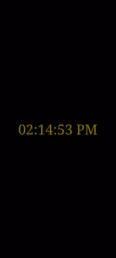 Fullscreen Clock स्क्रीनशॉट