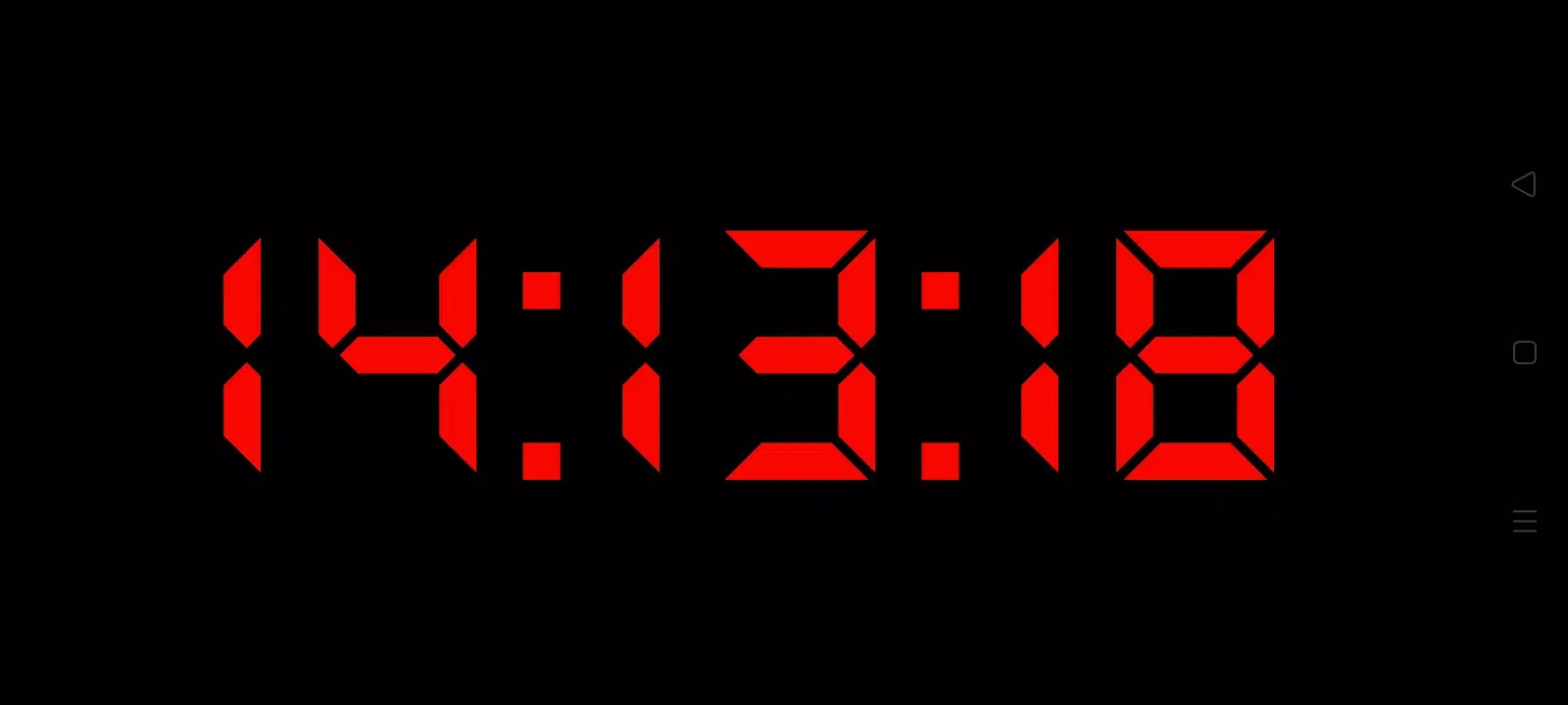Fullscreen Clock स्क्रीनशॉट