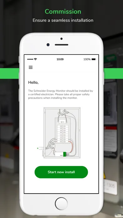 Captures d'écran de Schneider Smart Panel Setup