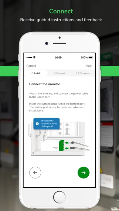 Captures d'écran de Schneider Smart Panel Setup