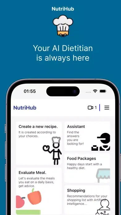 AI Dietician | NutriHub Screenshots
