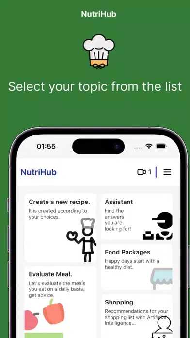 AI Dietician | NutriHub Screenshots