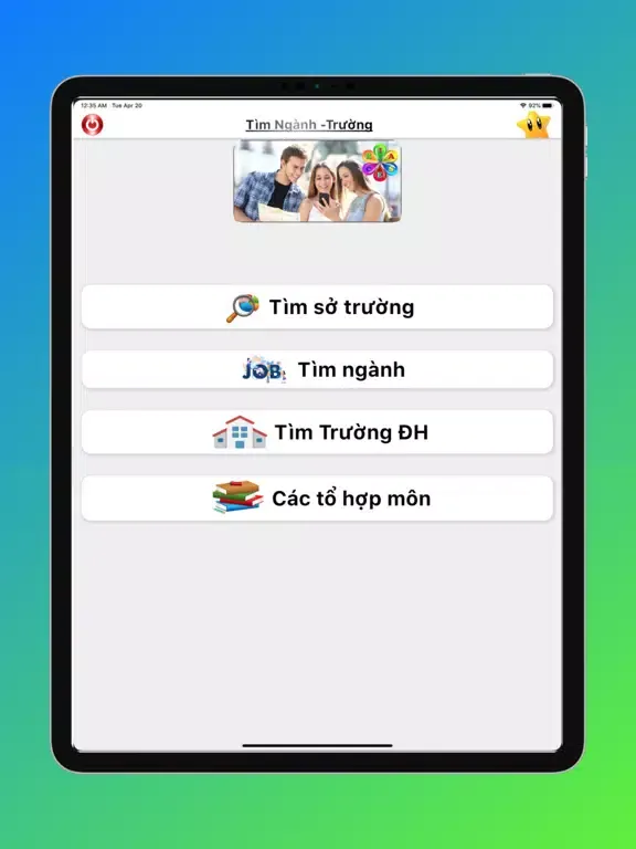 Captures d'écran de Hướng Nghiệp - Chọn ngành - ĐH iPad 