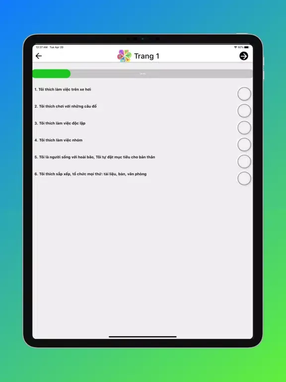 Captures d'écran de Hướng Nghiệp - Chọn ngành - ĐH iPad 