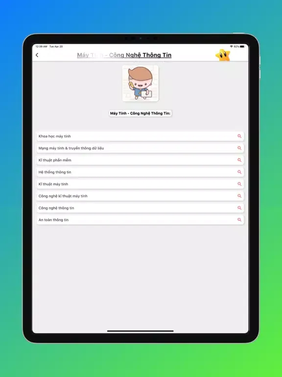 Captures d'écran de Hướng Nghiệp - Chọn ngành - ĐH iPad 