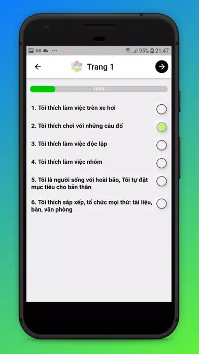 Captures d'écran de Hướng Nghiệp - Chọn ngành - ĐH