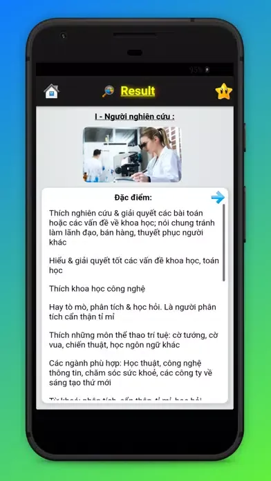 Captures d'écran de Hướng Nghiệp - Chọn ngành - ĐH