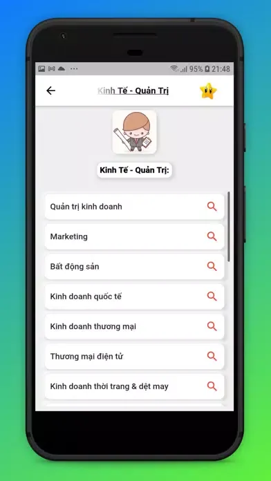 Captures d'écran de Hướng Nghiệp - Chọn ngành - ĐH