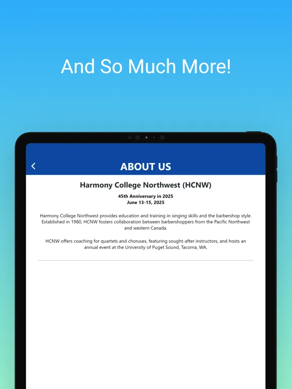 Harmony College Northwest iPad 應用截圖
