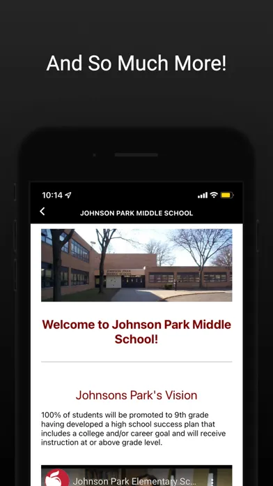 Capturas de pantalla de Johnson Park Middle School