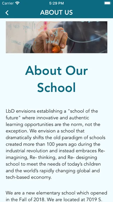 Capturas de tela do Learning by Design