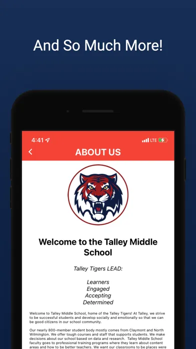 Captures d'écran de Talley Middle School
