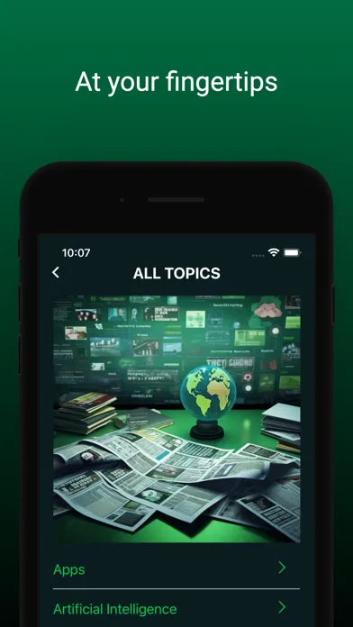 Ảnh chụp màn hình của TechCrunch News Reader