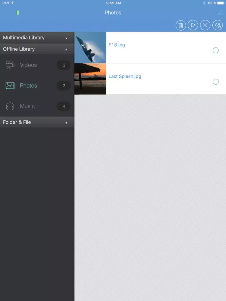 Wireless Drive App iPad  スクリーンショット
