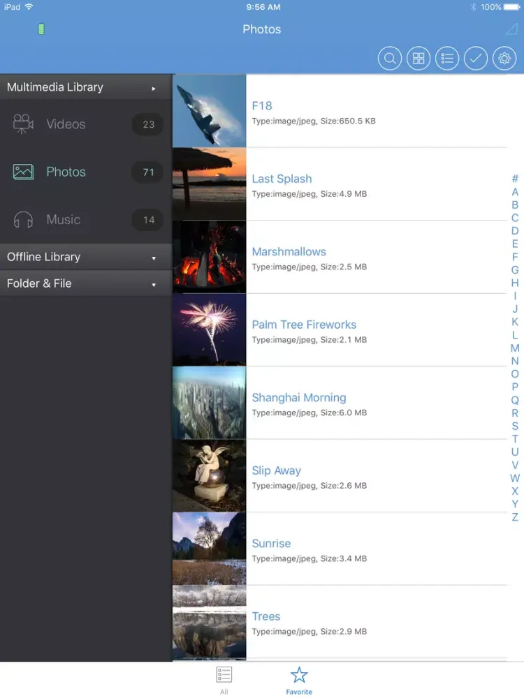 Wireless Drive App iPad  スクリーンショット