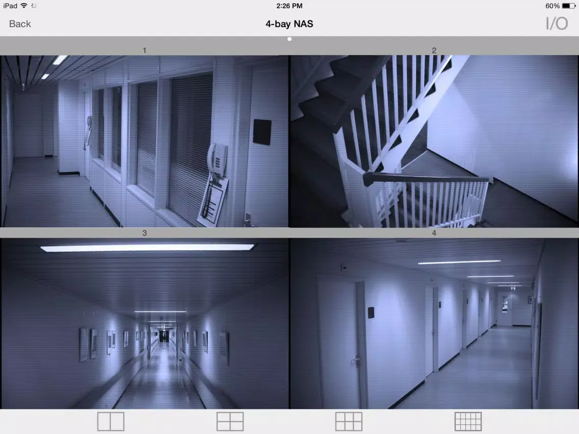 Screenshot di Seagate Surveillance Manager iPad 