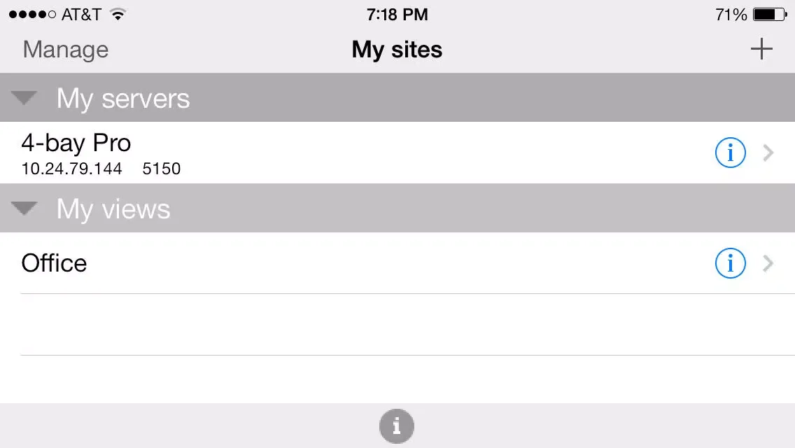 Screenshot di Seagate Surveillance Manager