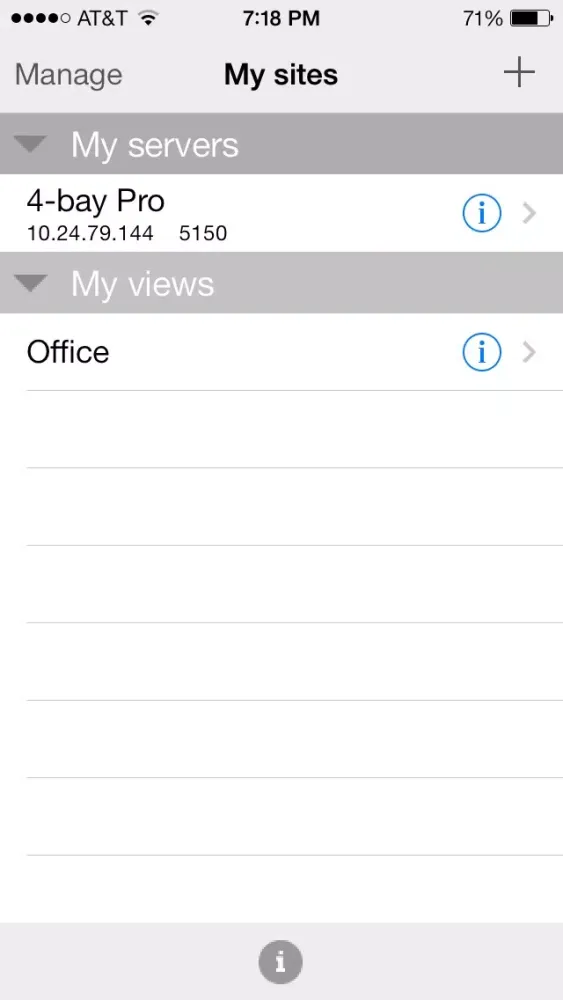 Screenshot di Seagate Surveillance Manager