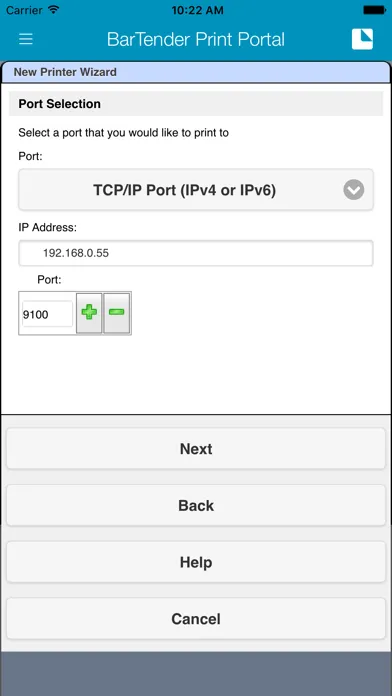 Capturas de pantalla de BarTender Print Portal App