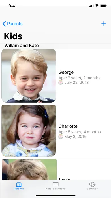 Kids Birthdays应用截图