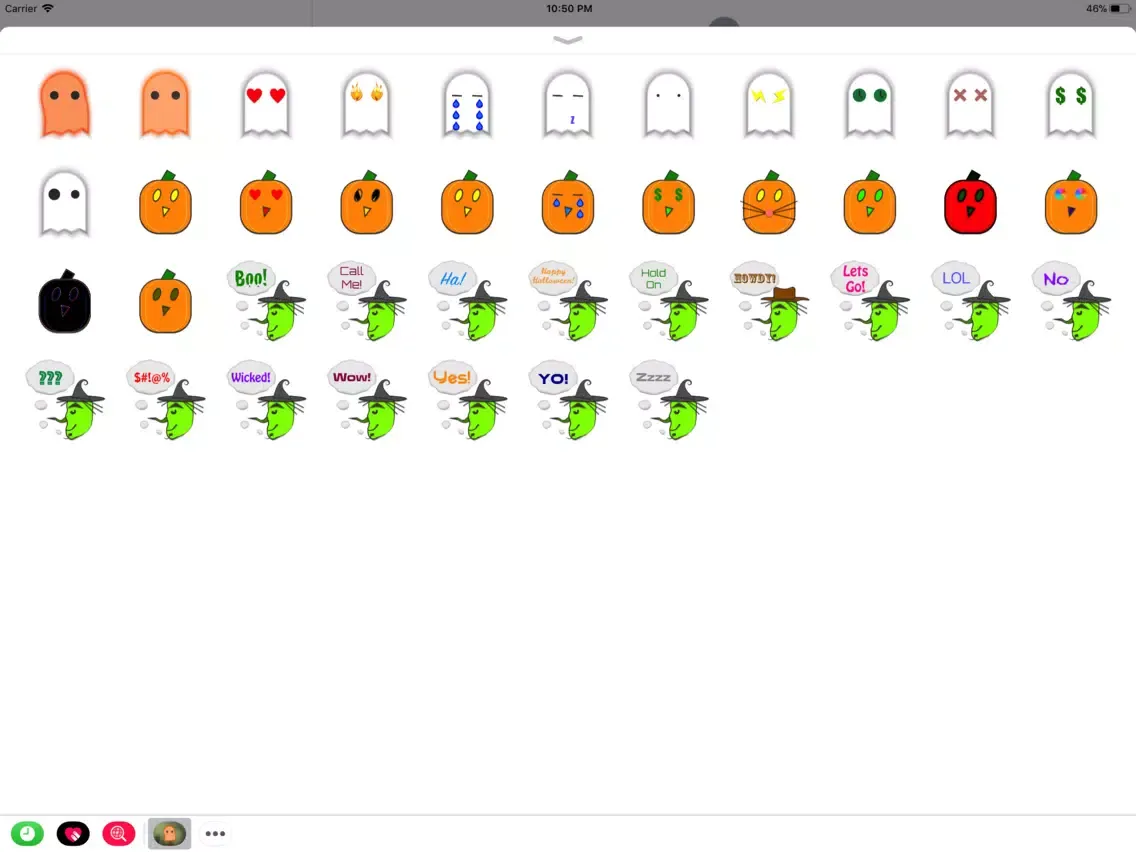Скриншоты HallowStickers iPad 