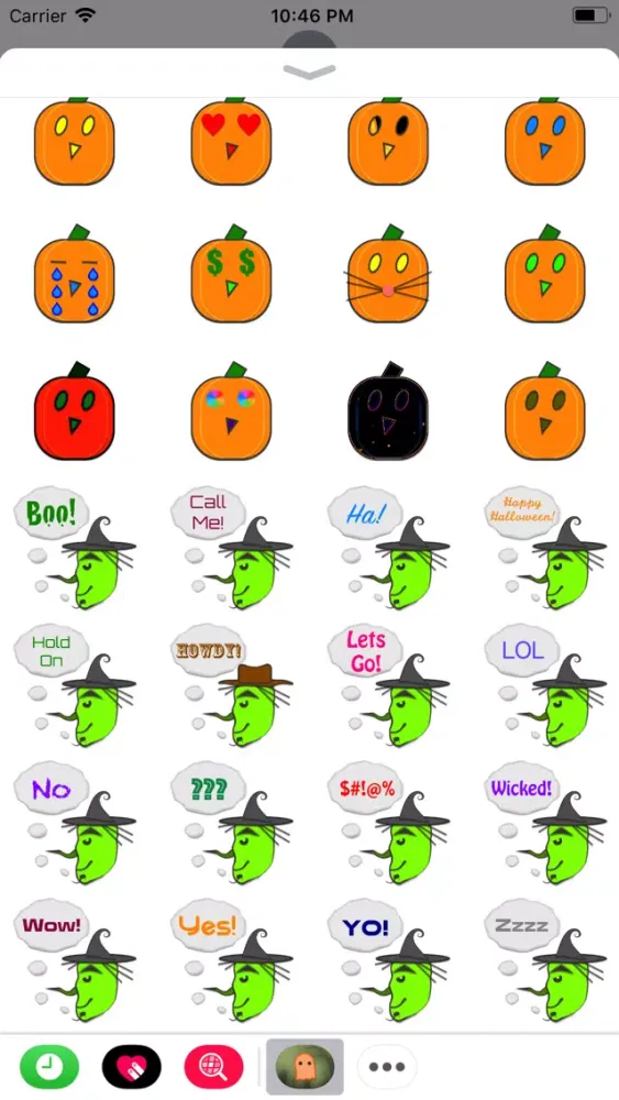 Скриншоты HallowStickers
