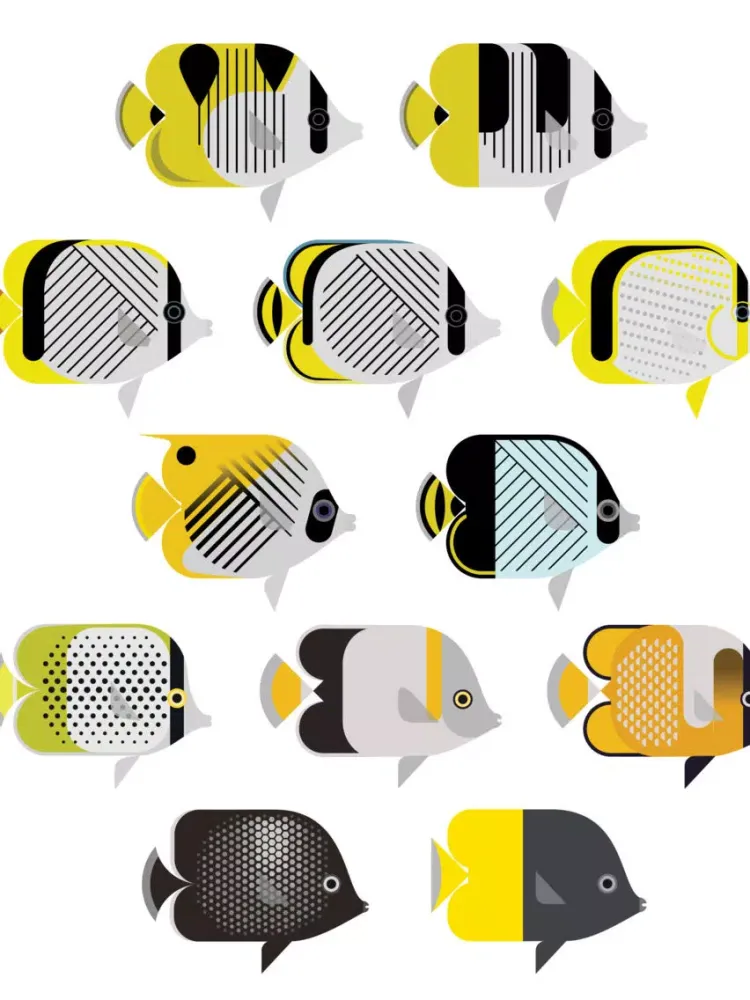 Butterfly Fish Stickers iPad  Screenshots