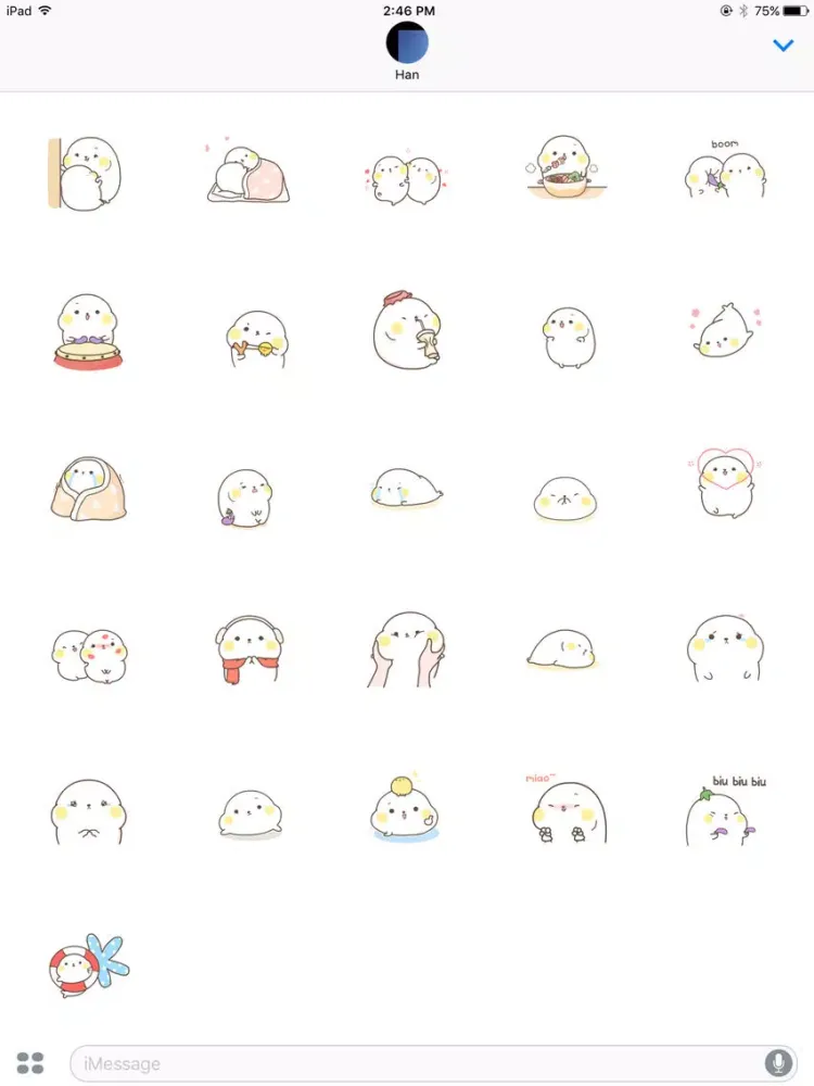 Capturas de pantalla de Sealmoji iPad 