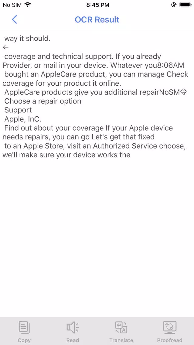 Quick Scan: Convenient OCR App Screenshots