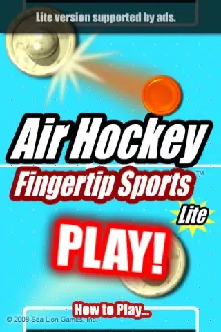 Tangkapan skrin Air Hockey Fingertip Sports Lite