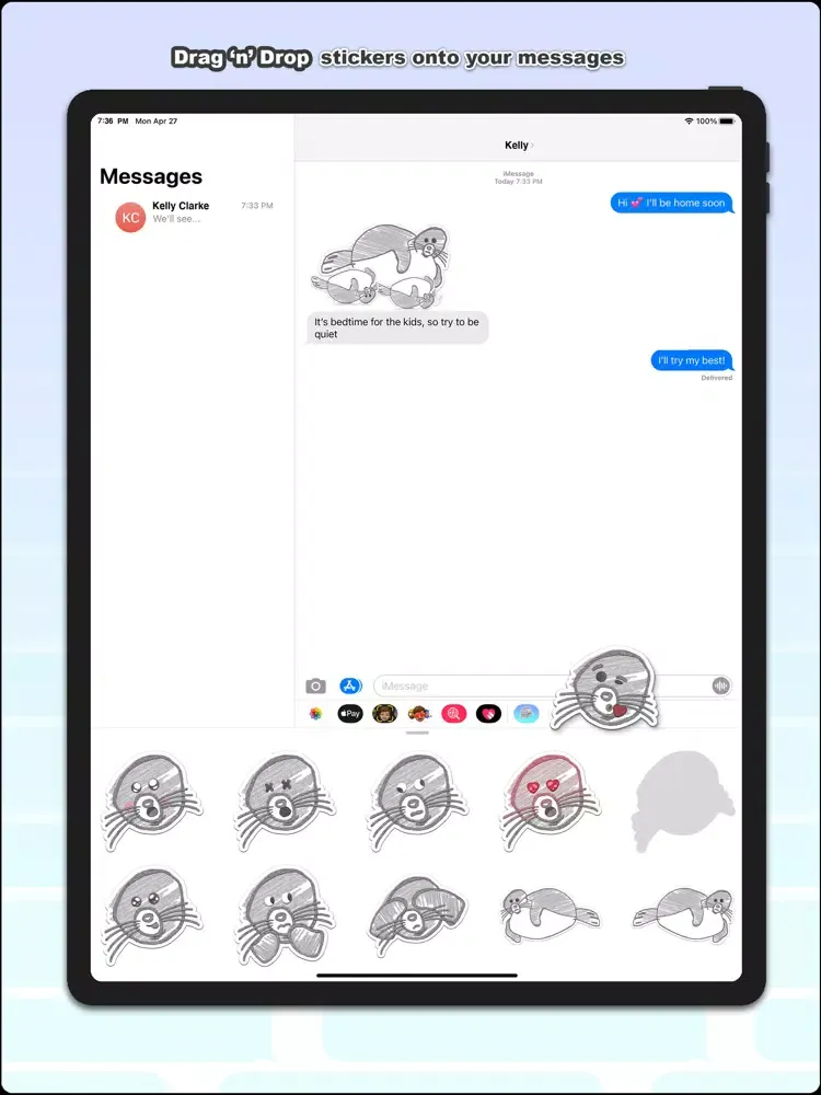 Captures d'écran de Sealy - Seal Stickers iPad 
