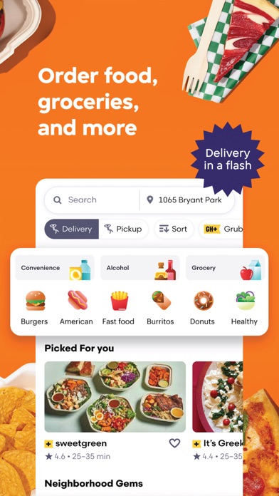 Tangkapan skrin Seamless: Local Food Delivery