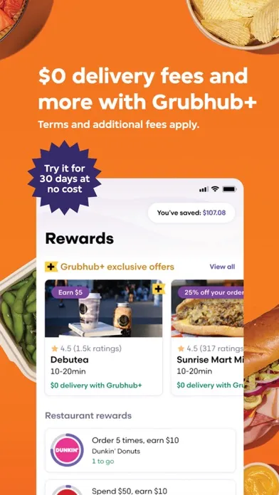 Seamless: Local Food Delivery 스크린샷