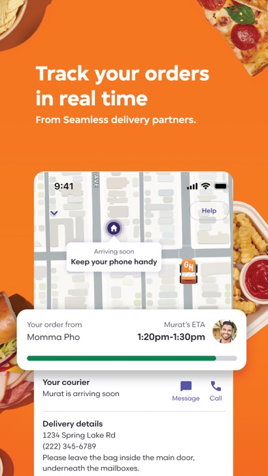 Tangkapan skrin Seamless: Local Food Delivery