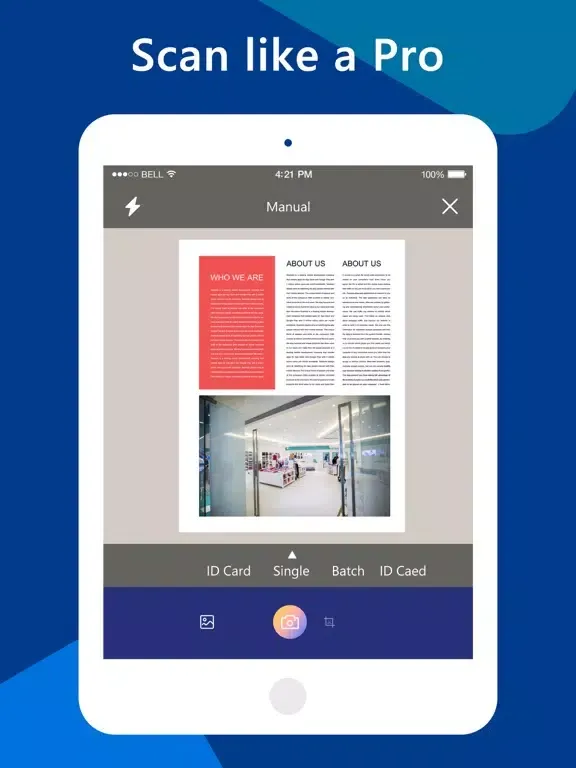 Tangkapan skrin Scanner ` iPad 