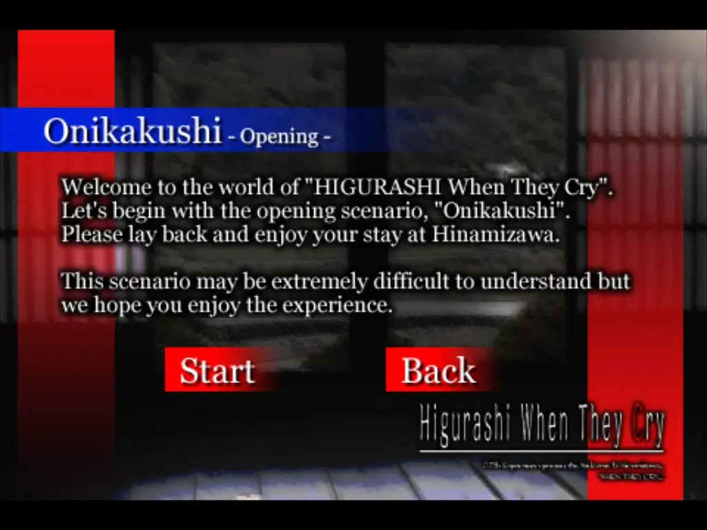 Capturas de pantalla de HIGURASHI When They Cry(Ep1) iPad 