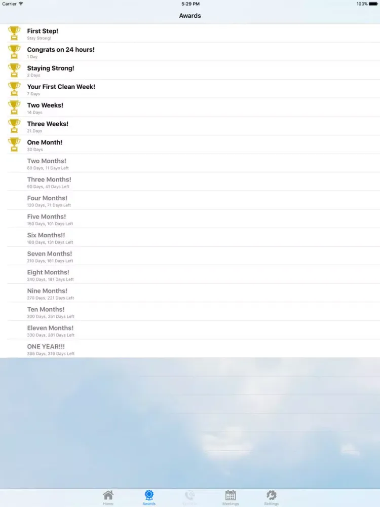 Capturas de pantalla de glan: Addiction Recovery App iPad 