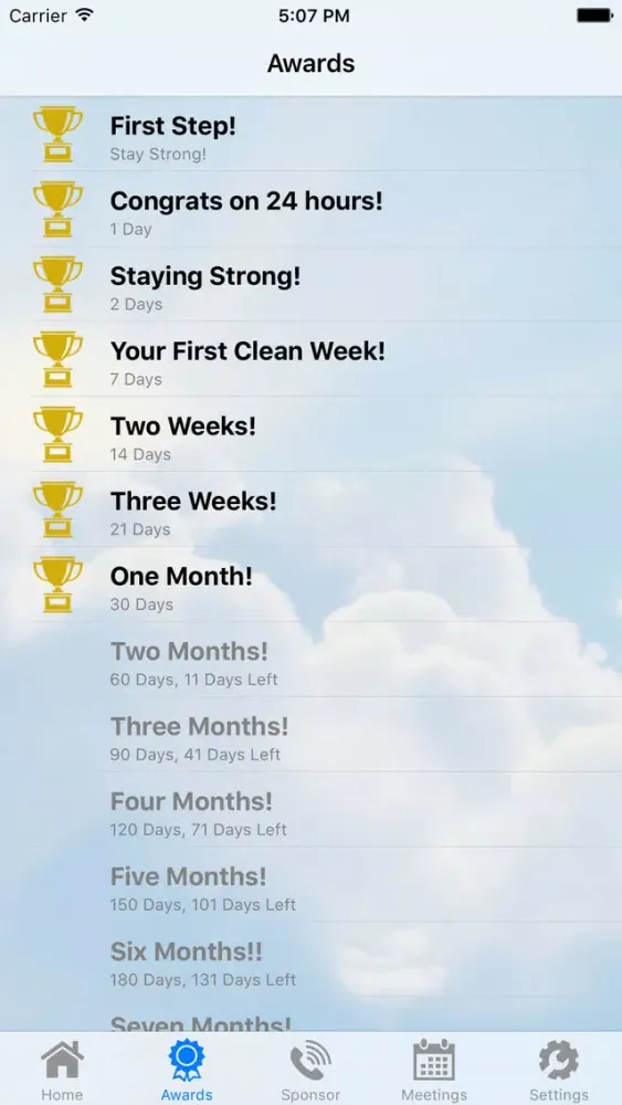 Capturas de pantalla de glan: Addiction Recovery App